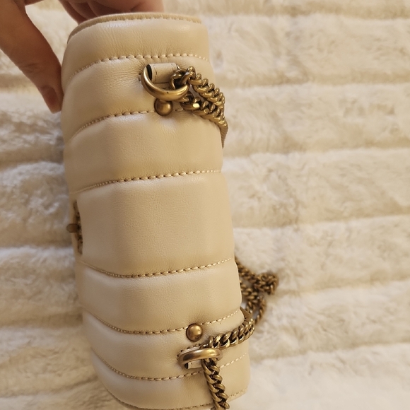 Tory Burch Cream Quilted Crossbody Bag with Gold Chain - Picture 8 of 8